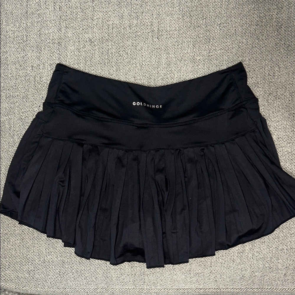 Goldfinger Black Pleated Skater Skirt